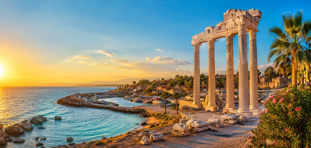 Willkommen in Side – Apollon-Tempel & Türkische Riviera Panorama